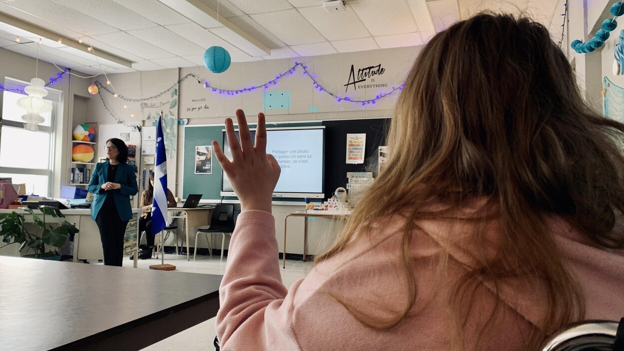 Une ministre en classe pour parler de prévention