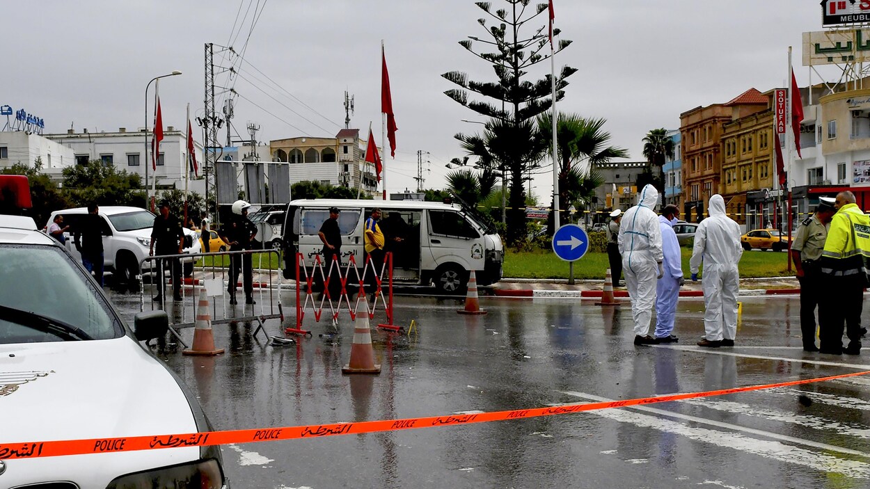 La police scientifique tunisienne sur les lieux de l’attaque à Sousse, au sud de la capitale Tunis.