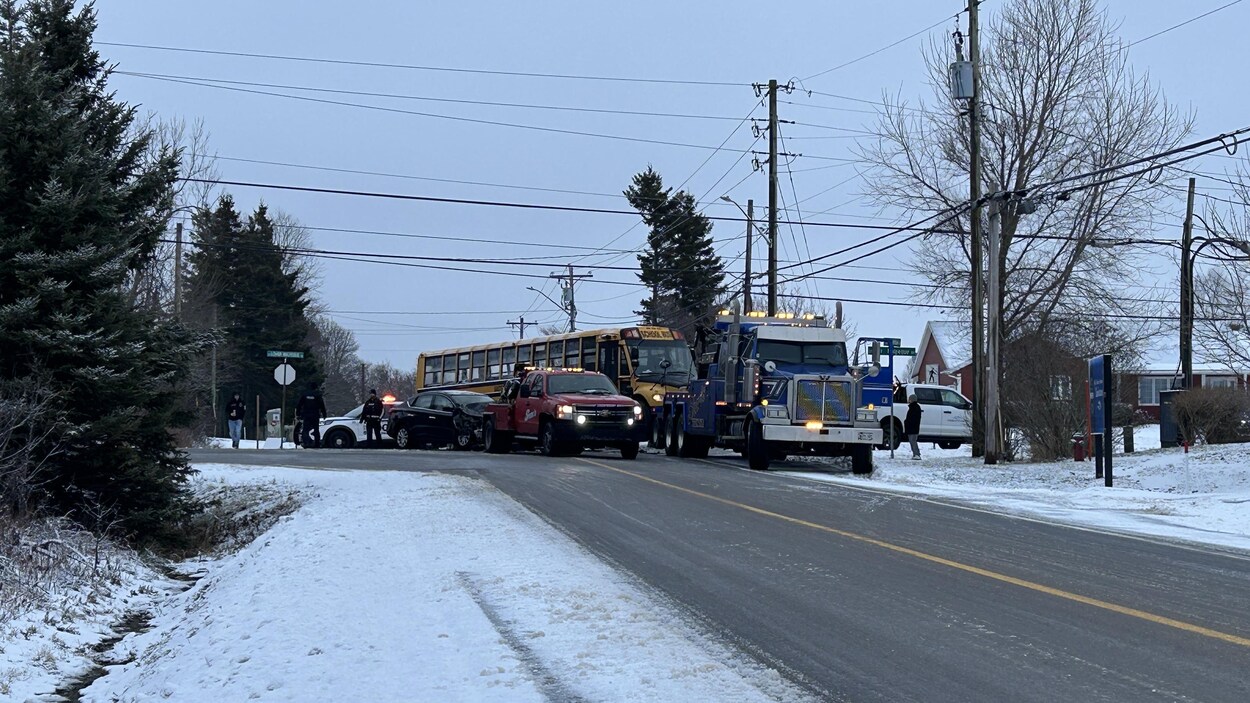 Un autobus de la CSLF impliqué dans un accident à Charlottetown