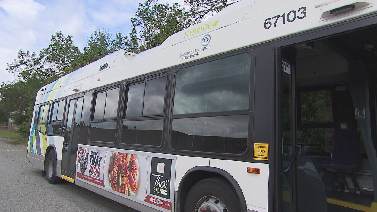Un autobus de la ville de Sherbrooke