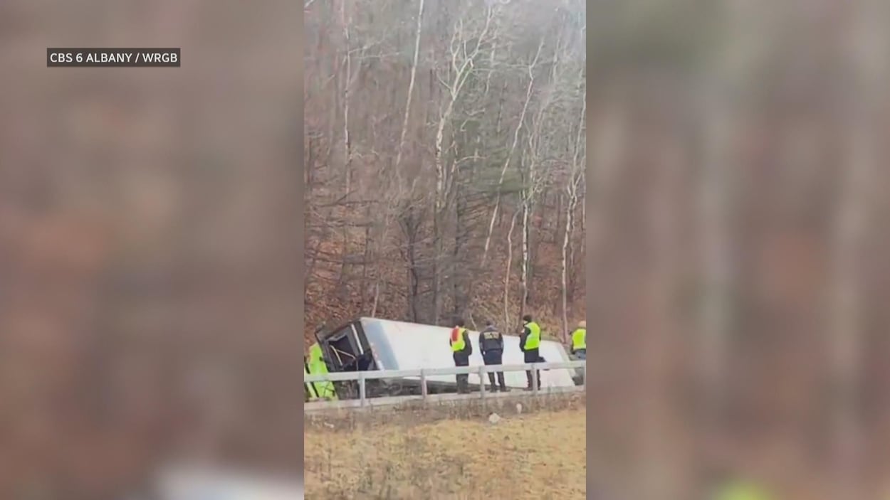 One dead in bus crash between Montreal and New York