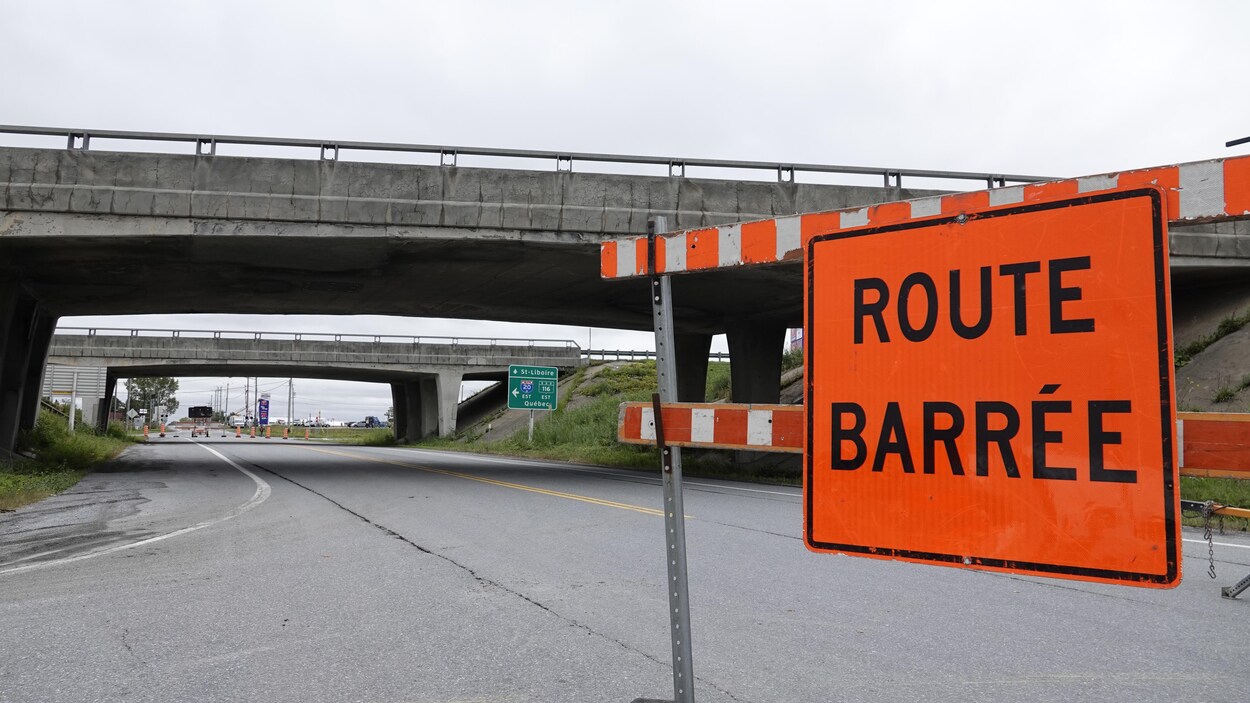 Fermeture complète de la 20 ouest près de Drummondville