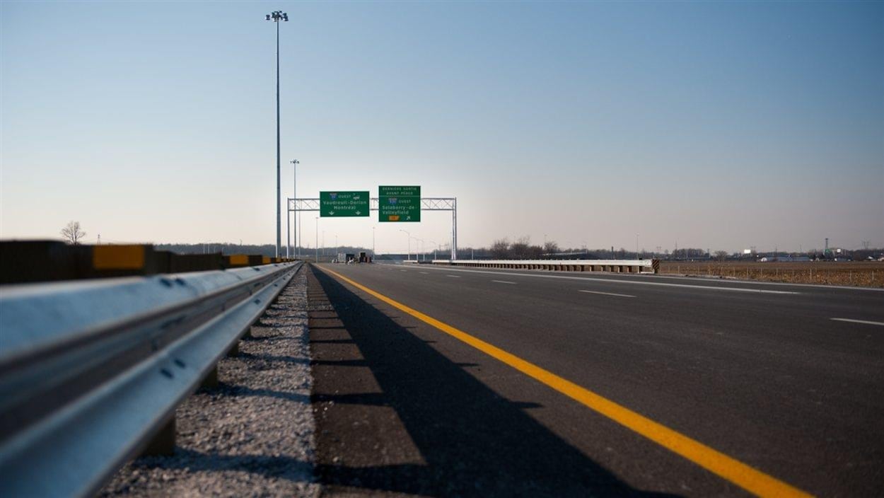 Un tronçon de l'autoroute 30.