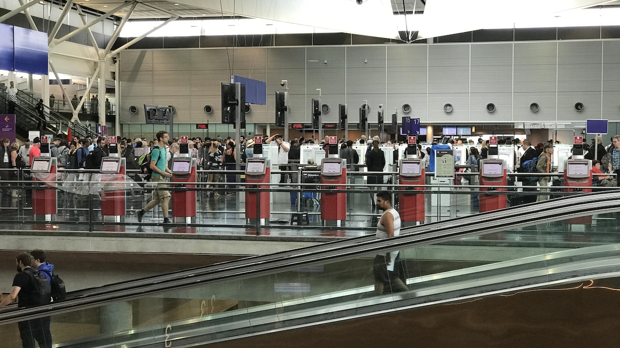 Une vue de l'aéroport de Montréal