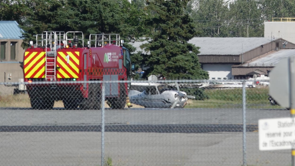 Un petit avion a eu un accident à l’atterrissage à l’aéroport de Longueuil