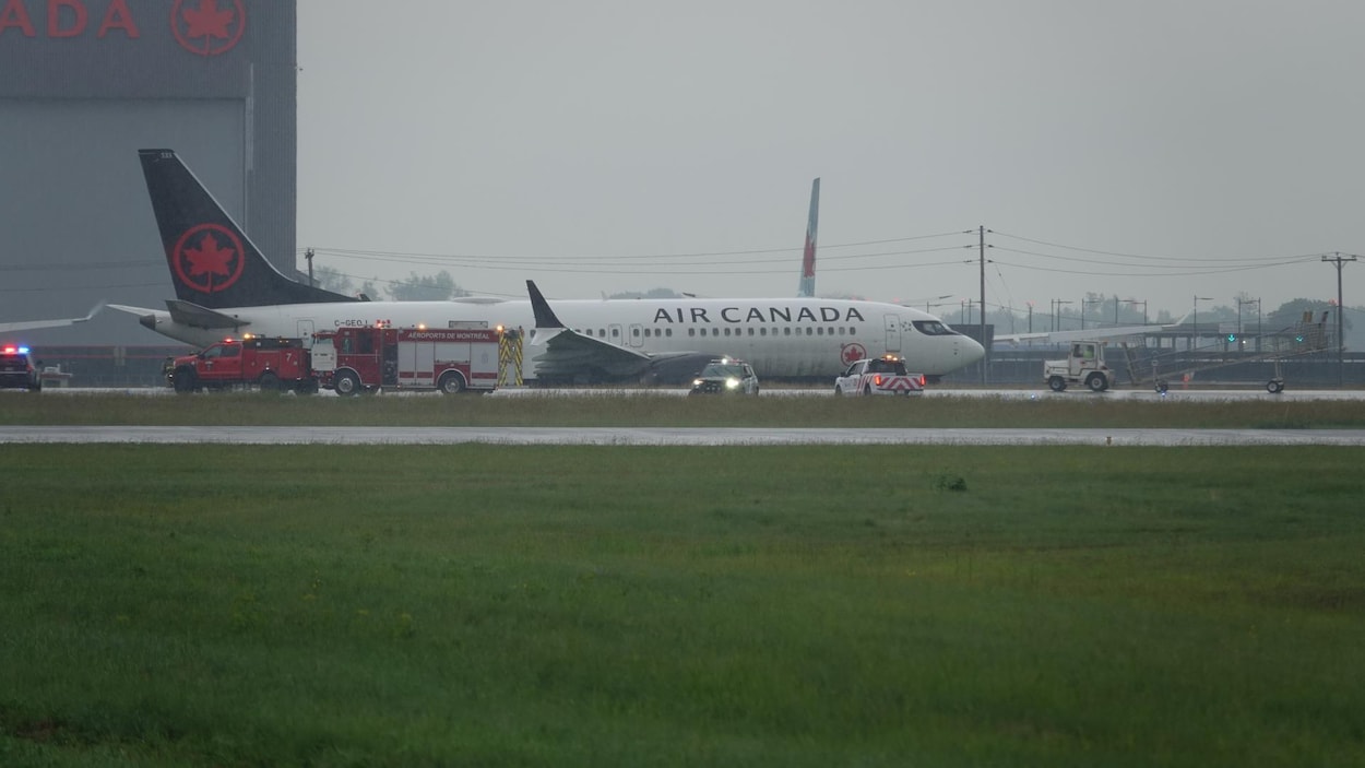 Un avion d’Air Canada fait une sortie de piste à l’aéroport international de Montréal