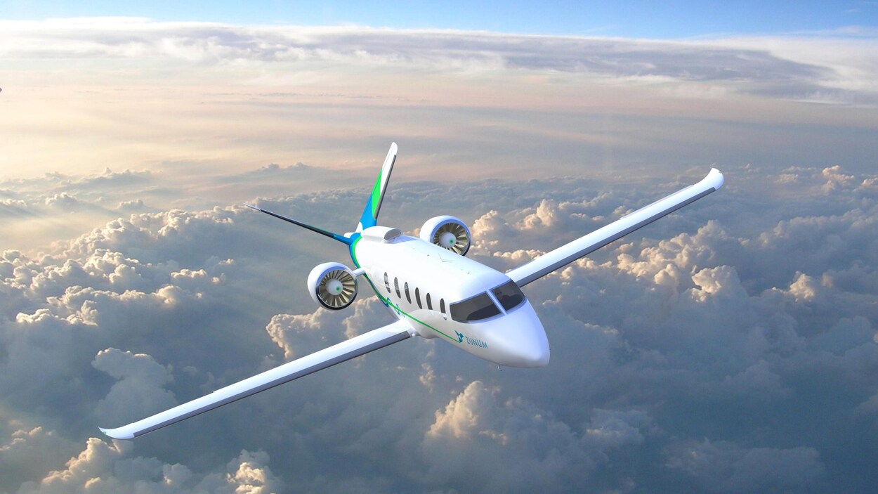 Un prototype d'avion électrique