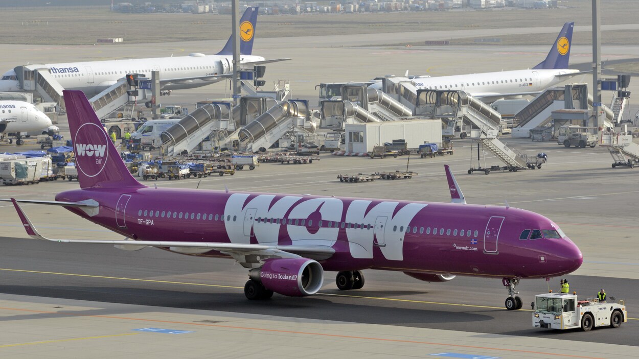 Un avion de la compagnie WOW Air