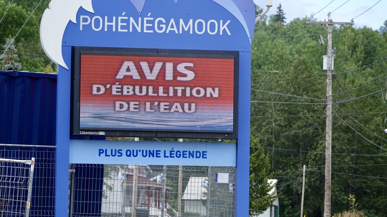 Le tableau électronique indicateur de Pohénégamook
