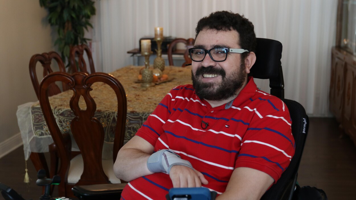 Aymen Derbali est arrivé dans sa maison adaptée en août 2018