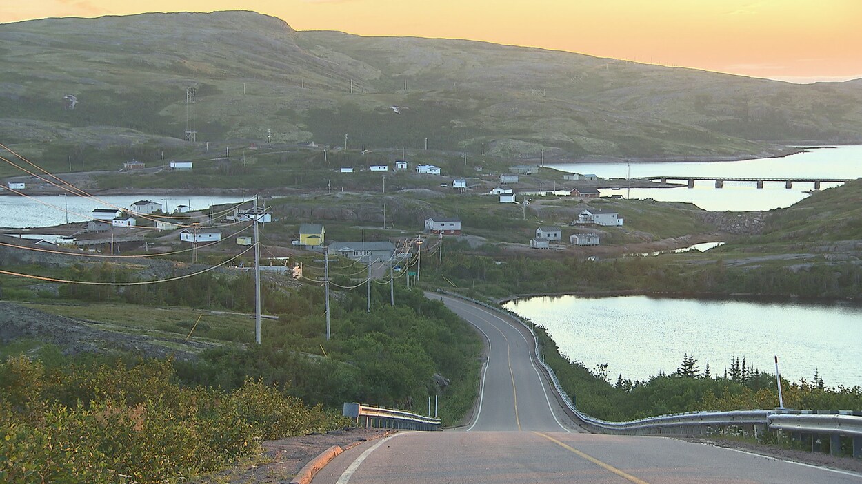 Vue de Baie-des-Moutons, petite communauté anglophone de la Basse-Côte-Nord.
