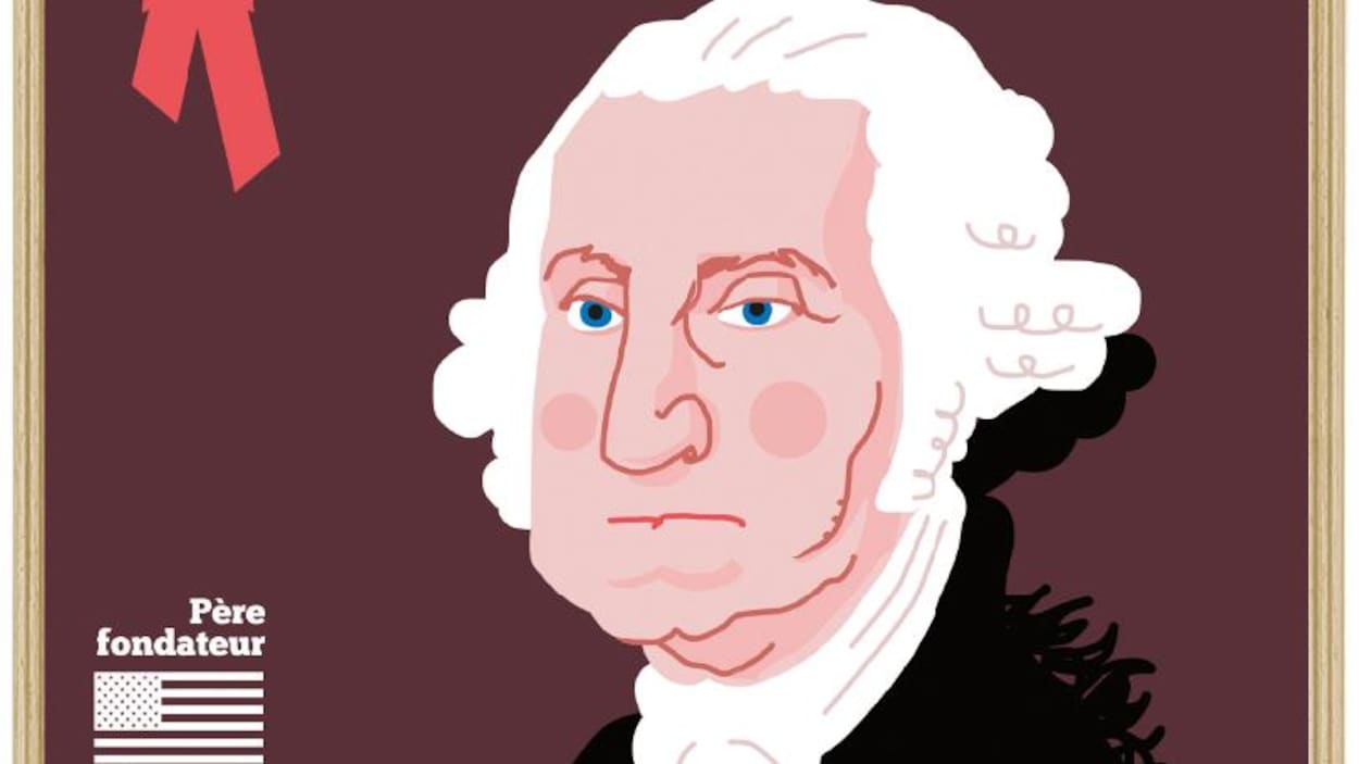 Illustration du président George Washington.