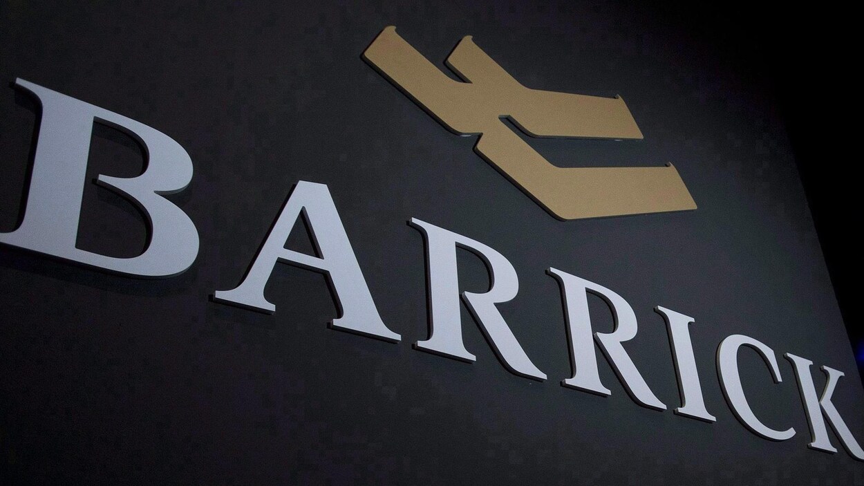 Le logo de Barrick Gold.