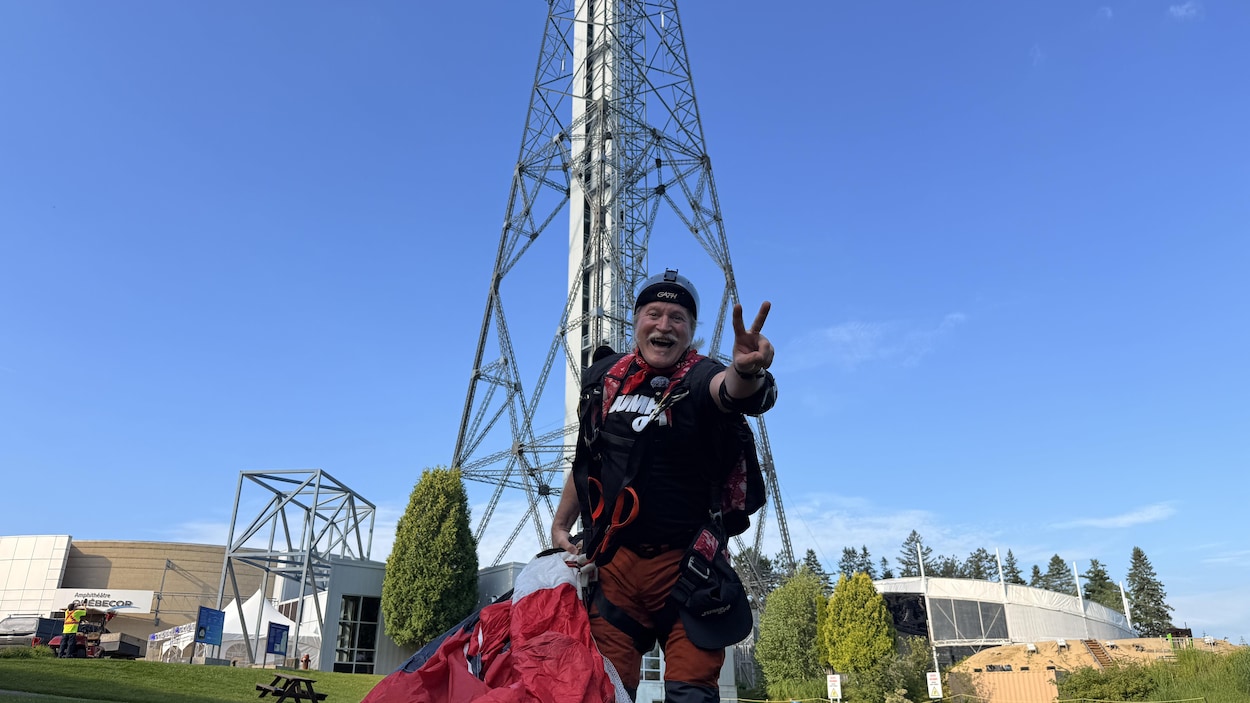 La Cité de l’énergie accueille des base jumpers