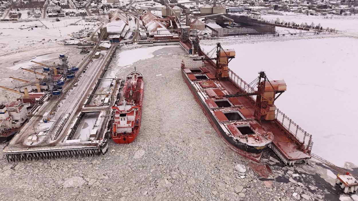 Collision à La Baie : le Nordic Oshima prêt pour le déchargement