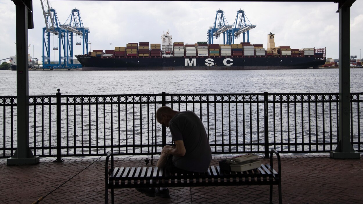 Un bateau dans le port de Philadelphie.