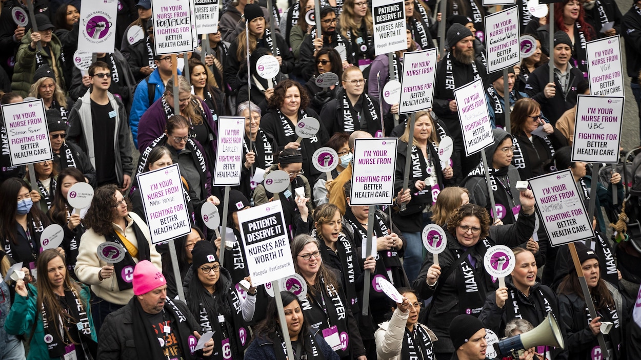 Des infirmières de la C.-B. réclament les ratios limitant le nombre de patients