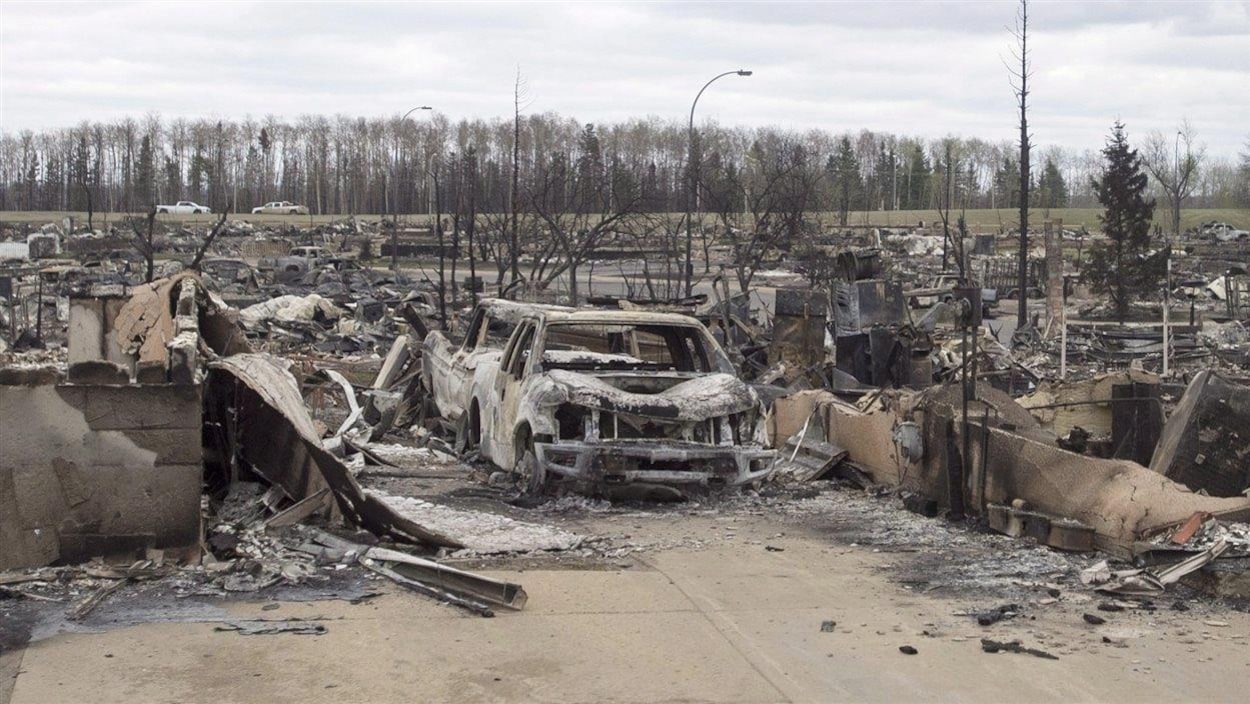 Le quartier Beacon Hill à Fort McMurray, un des plus touchés par les feux de forêt de mai 2016. Le quartier Beacon Hill à Fort McMurray, un des plus touchés par les feux de forêt de mai 2016.