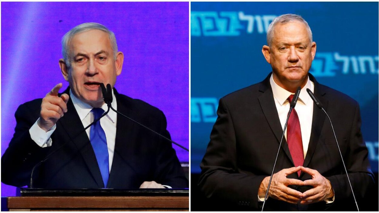Deux politiciens s'adressent à leurs militants à la suite de l'élection israélienne.