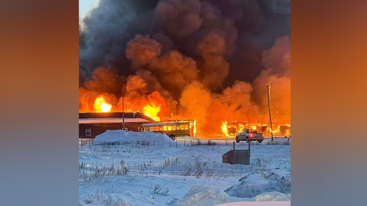 Un incendie détruit l’école de la Première Nation de Berens River
