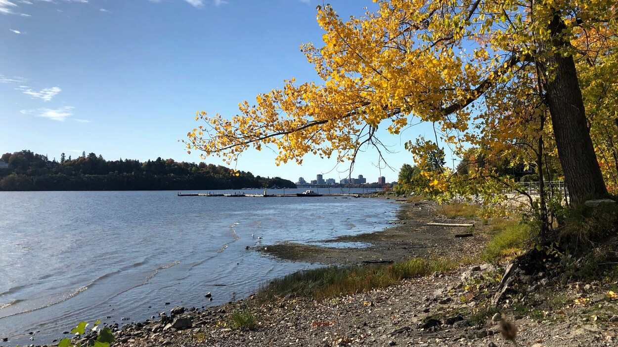 Travaux et faibles précipitations réduisent le niveau de la rivière des