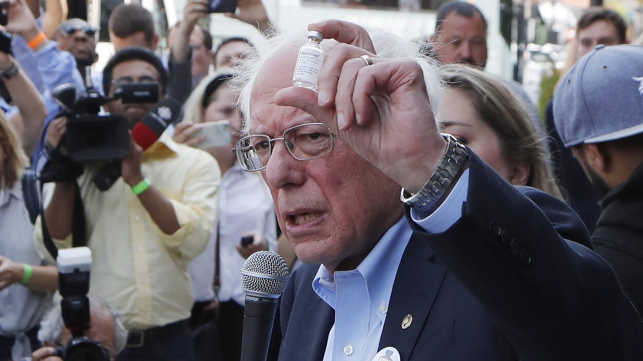 Bernie Sanders des diabétiques venus acheter de l'insuline