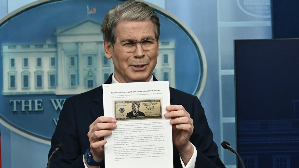 Le Trésor américain a conçu le prototype d’un billet de 250 $ à l’effigie de Trump