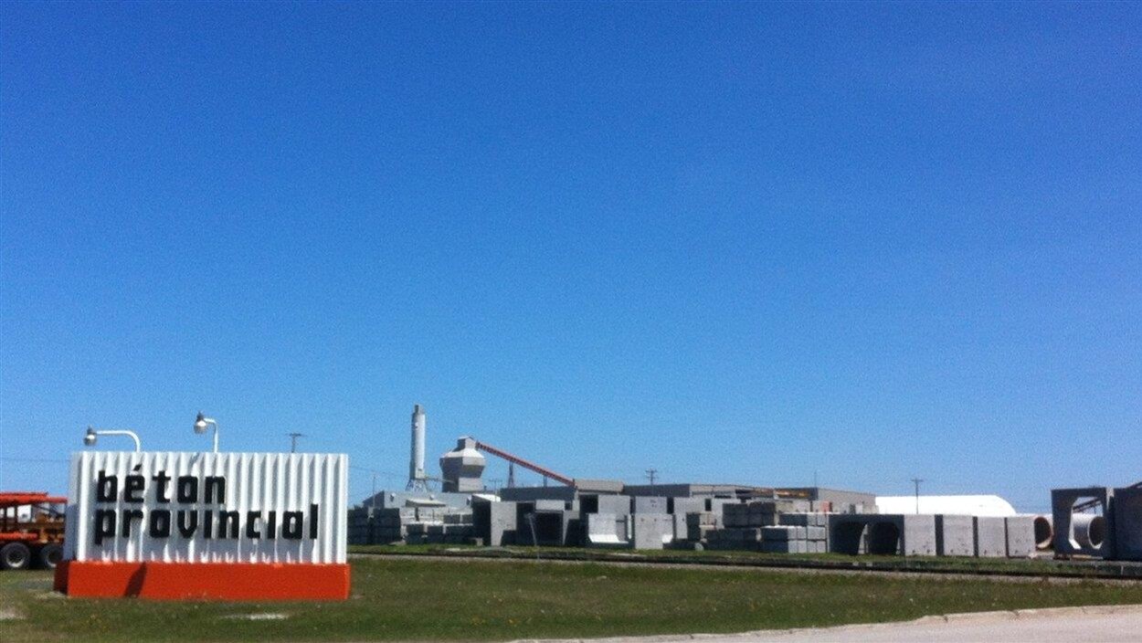 L'usine de Béton Provincial, à Matane.