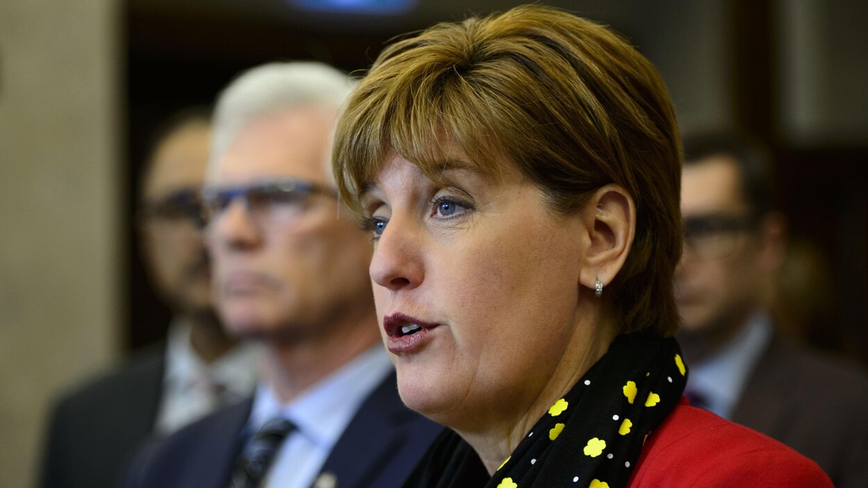 La ministre de l'Agriculture Marie-Claude Bibeau.