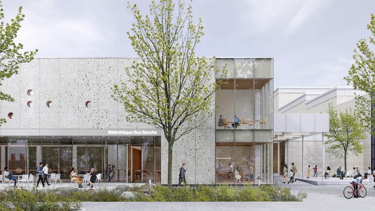 La Ville dévoile la future apparence de la bibliothèque Guy-Sanche
