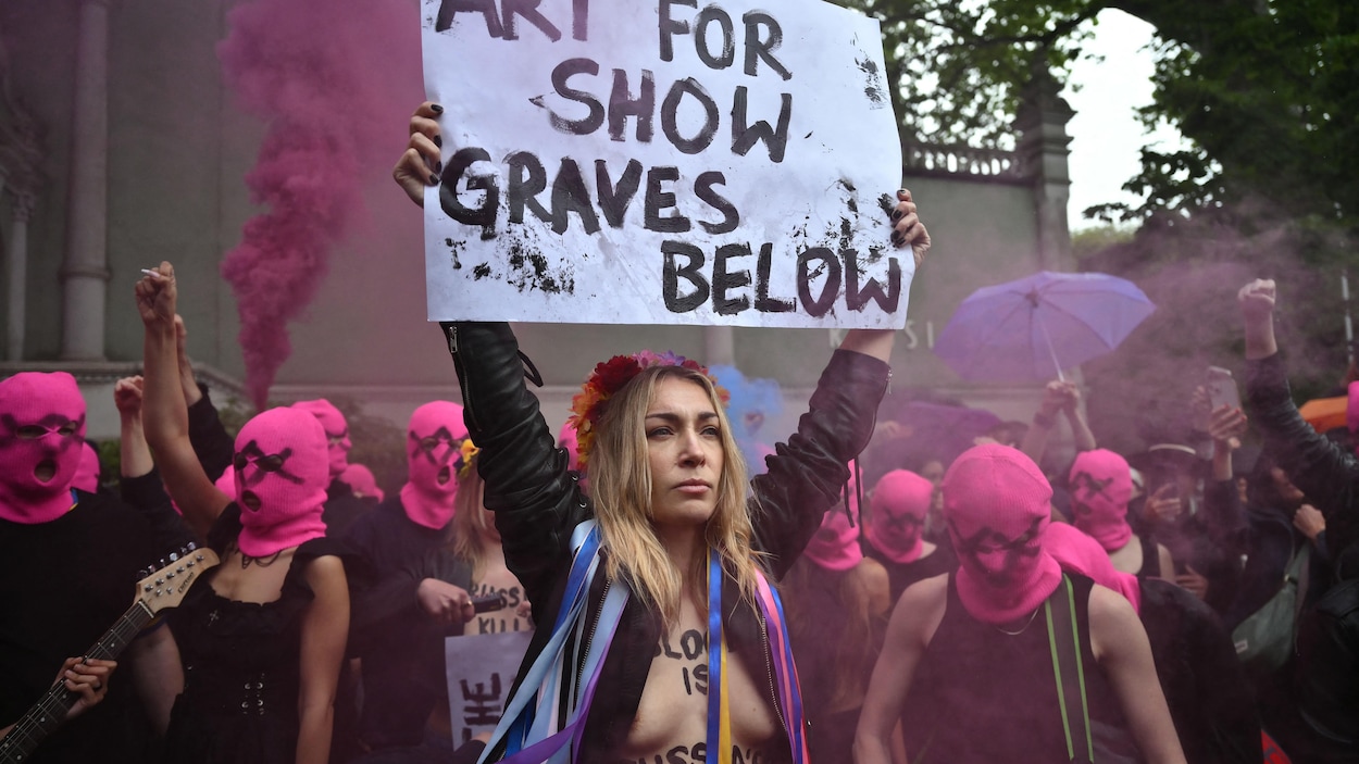 Des manifestations contre les présences russe et israélienne à la Biennale de Venise