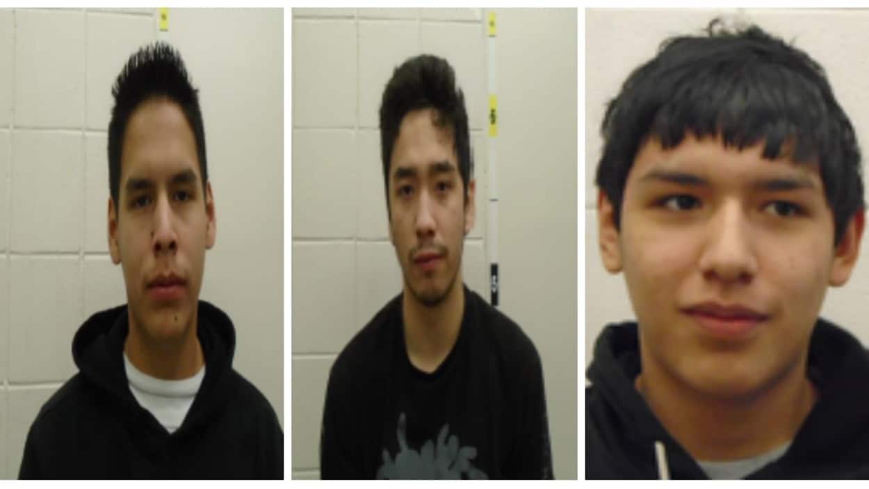 Les photos d'arrestation de trois jeunes. Les photos d'arrestation de trois jeunes.