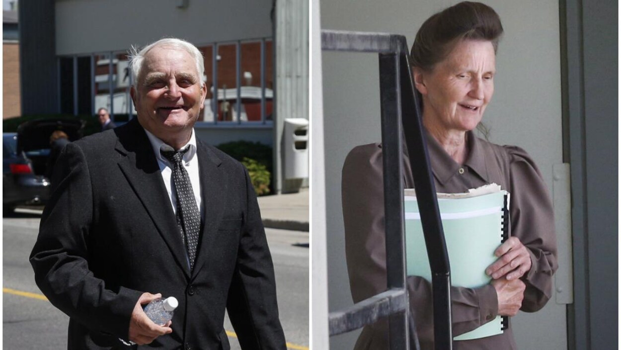 Collage de Brandon Blackmore à gauche et Gail Blackmore à droite