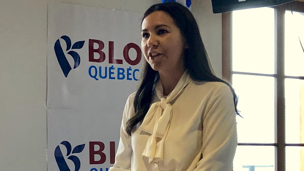 La candidate du Bloc québécois dans Avignon–La Mitis–Matane–Matapédia, Kristina Michaud.