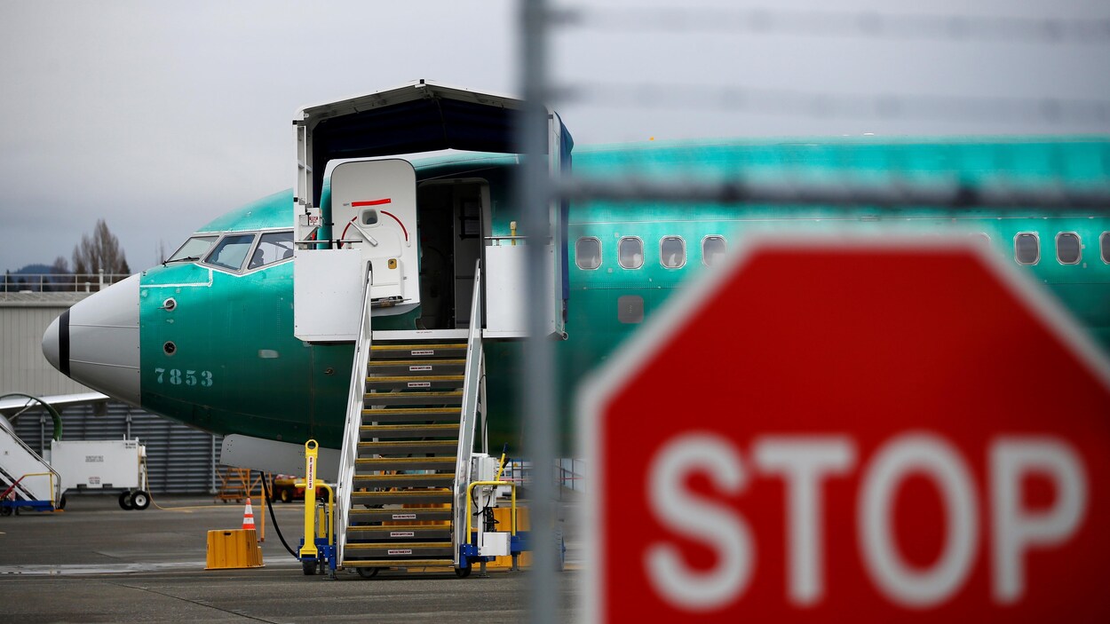 Un avion Boeing 737 Max dans l'usine de production de Boeing à Renton.