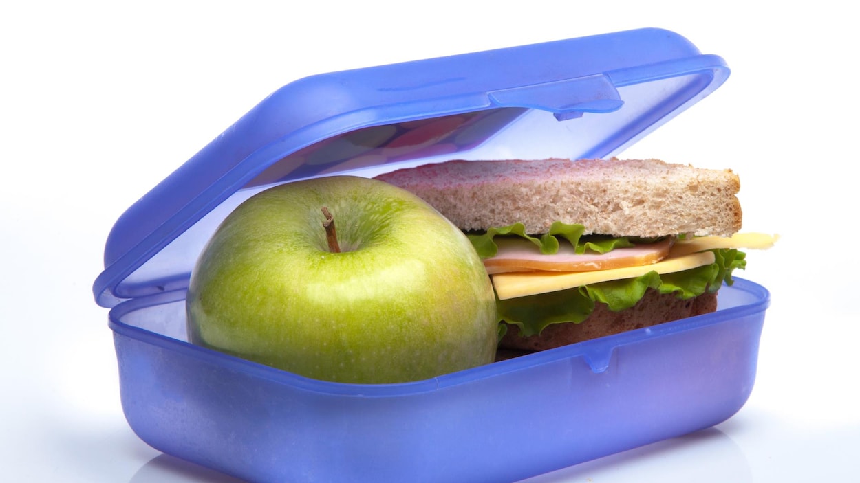La Vérif : les boîtes à lunch du PQ déjà offertes dans 70 % des écoles, La  vérif
