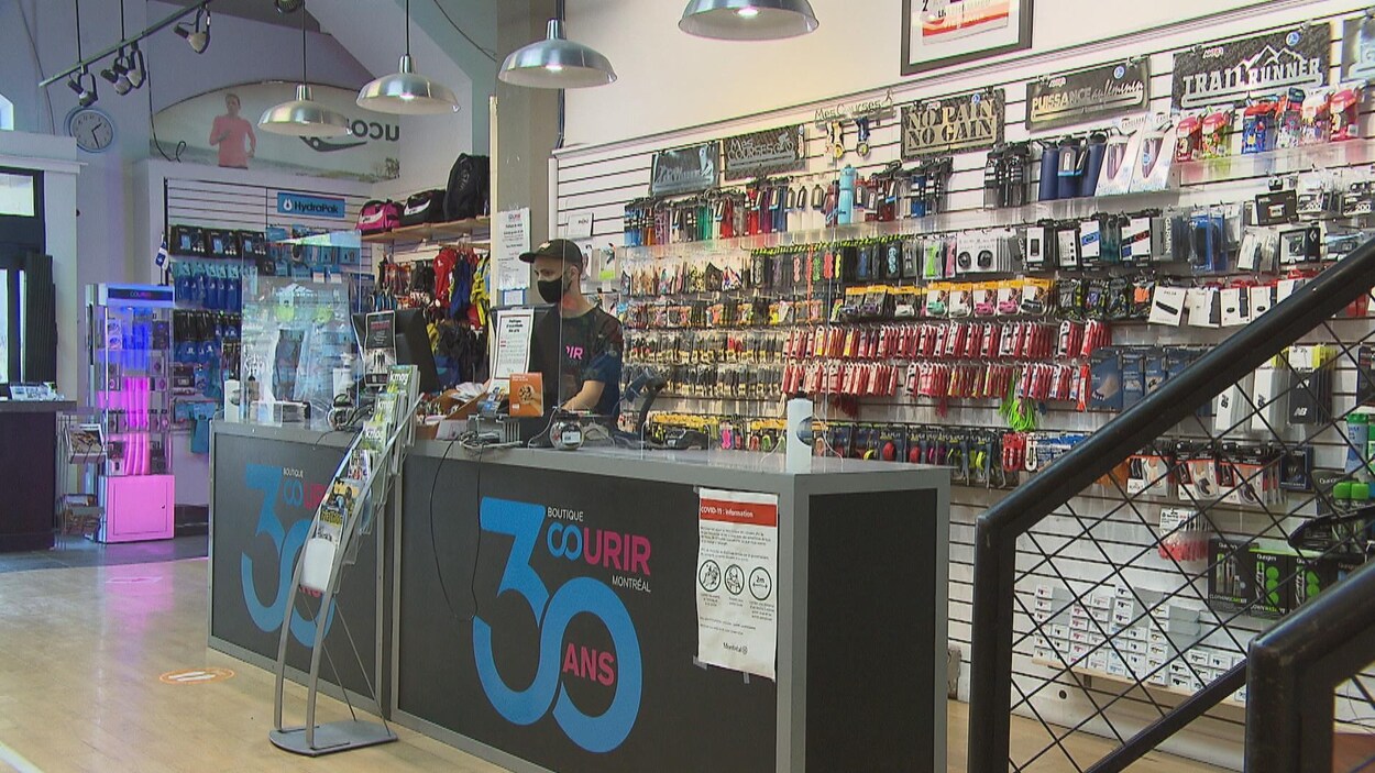 Une caisse dans le magasin.