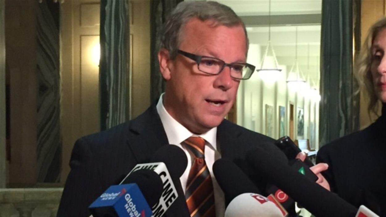 Le premier ministre de la Saskatchewan, Brad Wall. Le premier ministre de la Saskatchewan, Brad Wall.