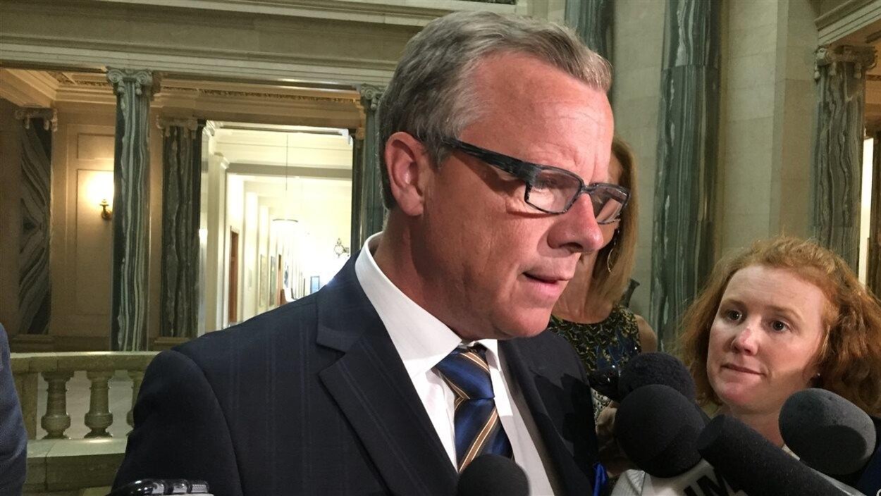 Le premier ministre de la Saskatchewan, Brad Wall.