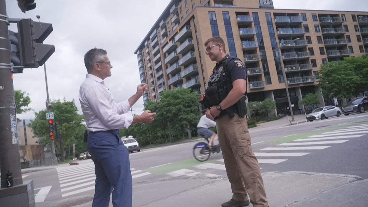 Le SPVQ s’active pour sensibiliser près des voies cyclables