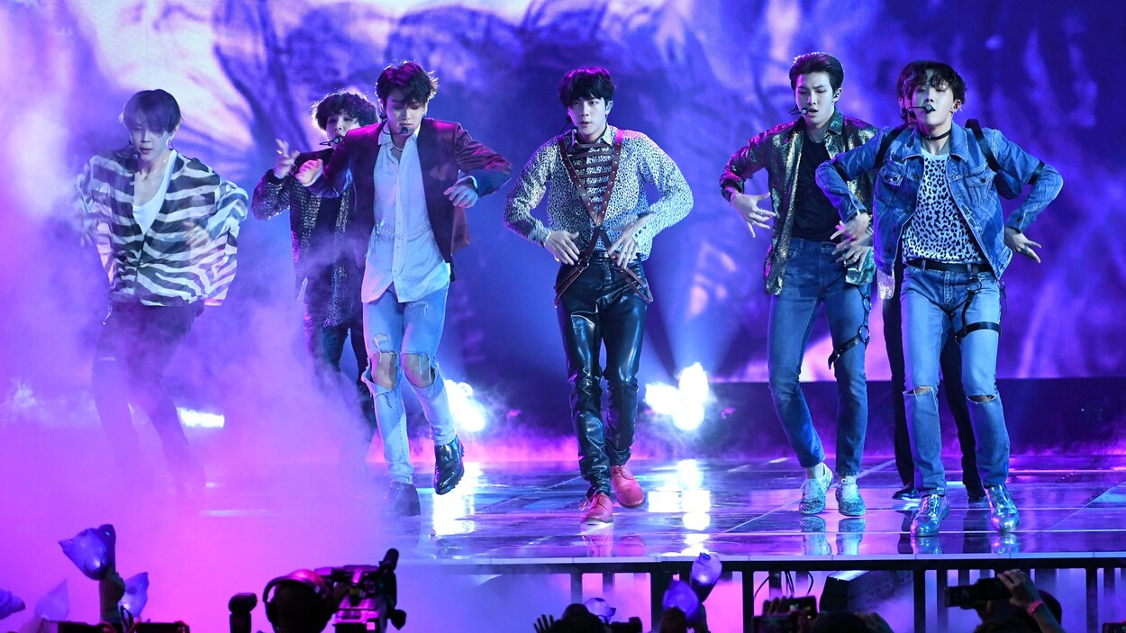 Le groupe de pop coréenne BTS a livré une prestation lors des prix Billboards, le 20 mai 2018.