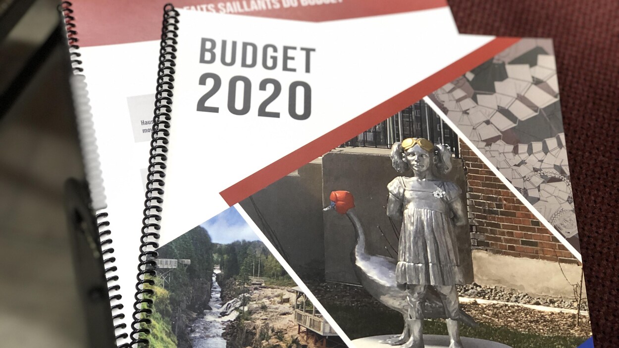 Le document contenant le budget 2020 de Saguenay.