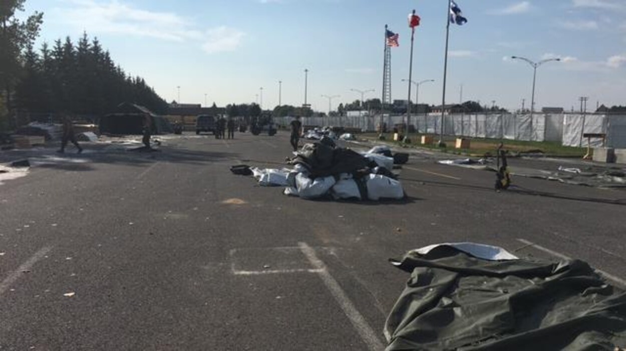 L'armée lève le camp à SaintBernarddeLacolle RadioCanada.ca