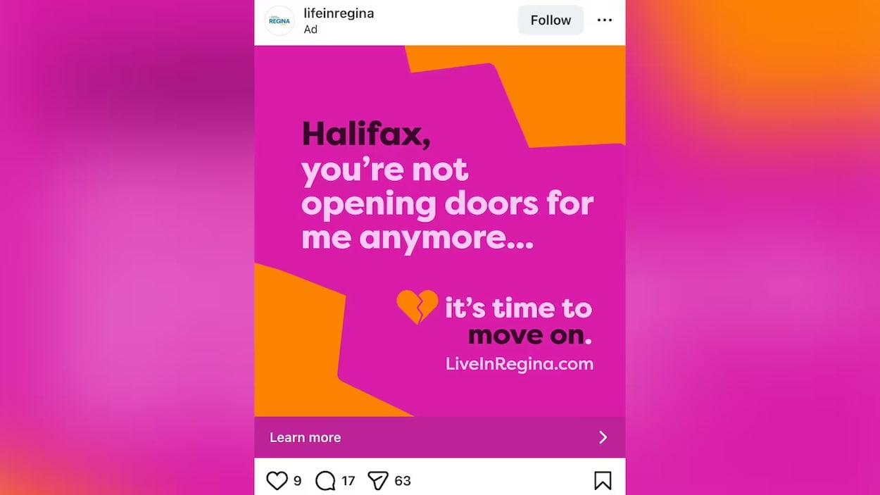 Pour séduire, Regina lance une campagne de « rupture » qui fait sourire à Halifax