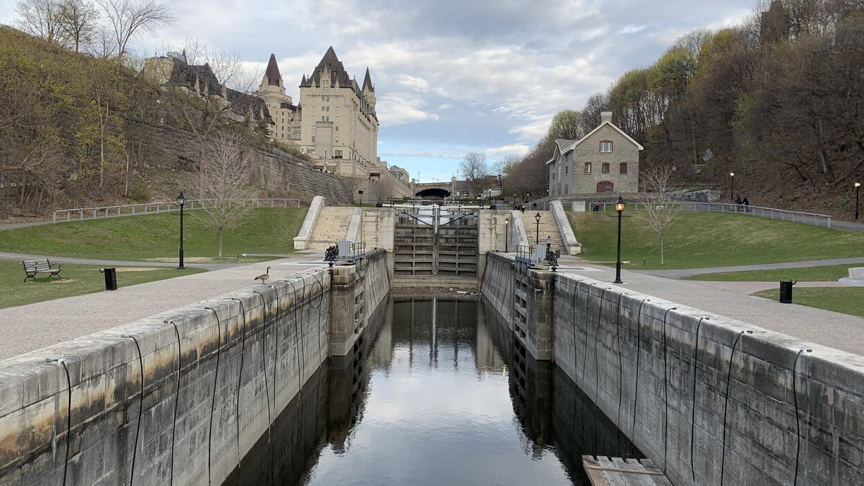 Le canal Rideau à Ottawa.