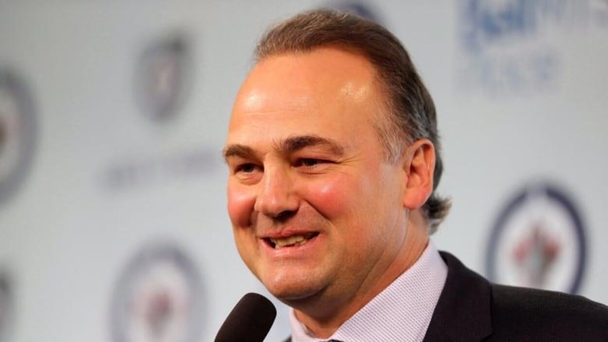 Le visage de Dale Hawerchuk.