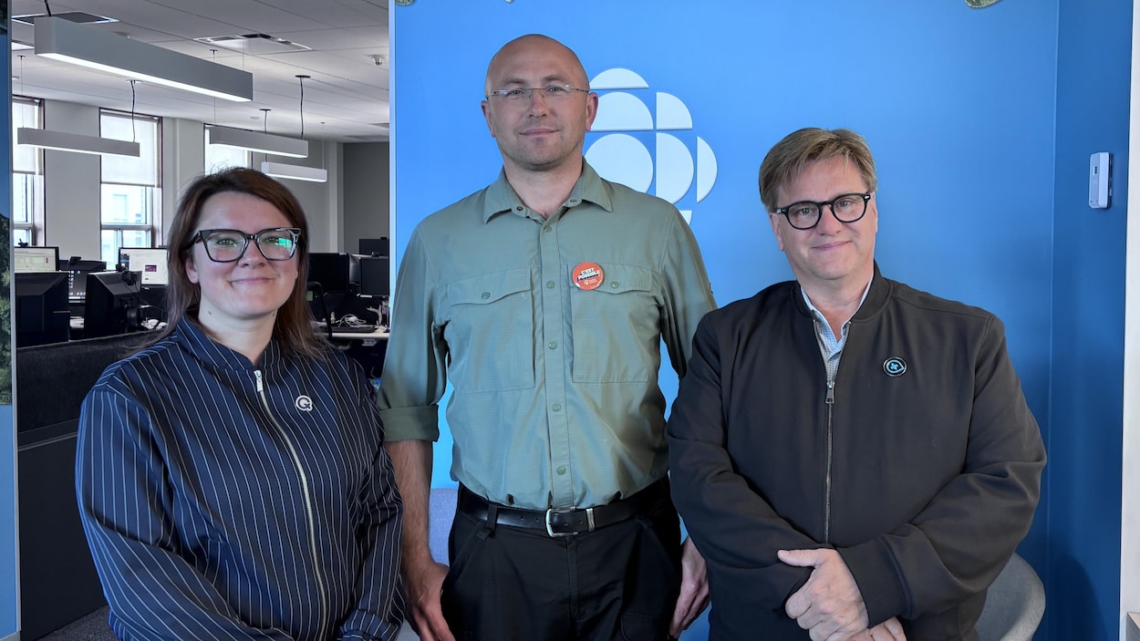 Débat électoral de trois candidats de René-Lévesque