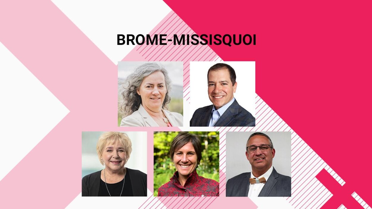 Les photos officielles de cinq candidats de Brome-Missisquoi
