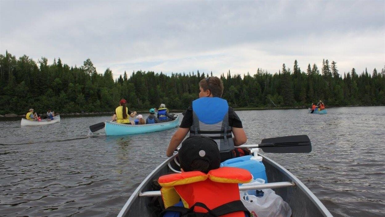 Canotage sur le lac Chicobi