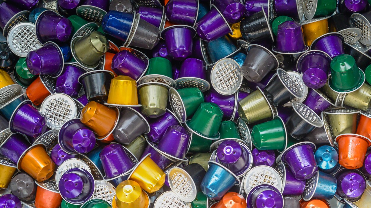Des capsules de Nespresso utilisées.